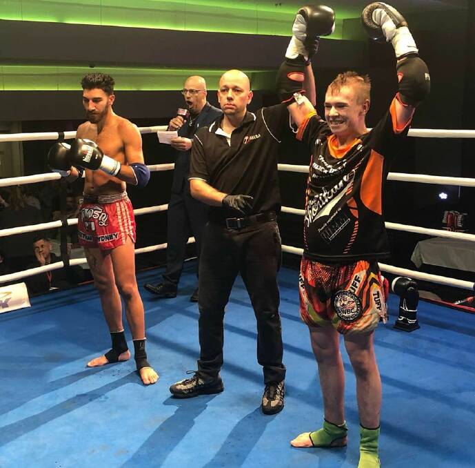 BABY-FACED ASSASSIN: Tamworth Muay Thai champion Josh McCulloch hopes to soon resume his winning ways. Photo: Facebook