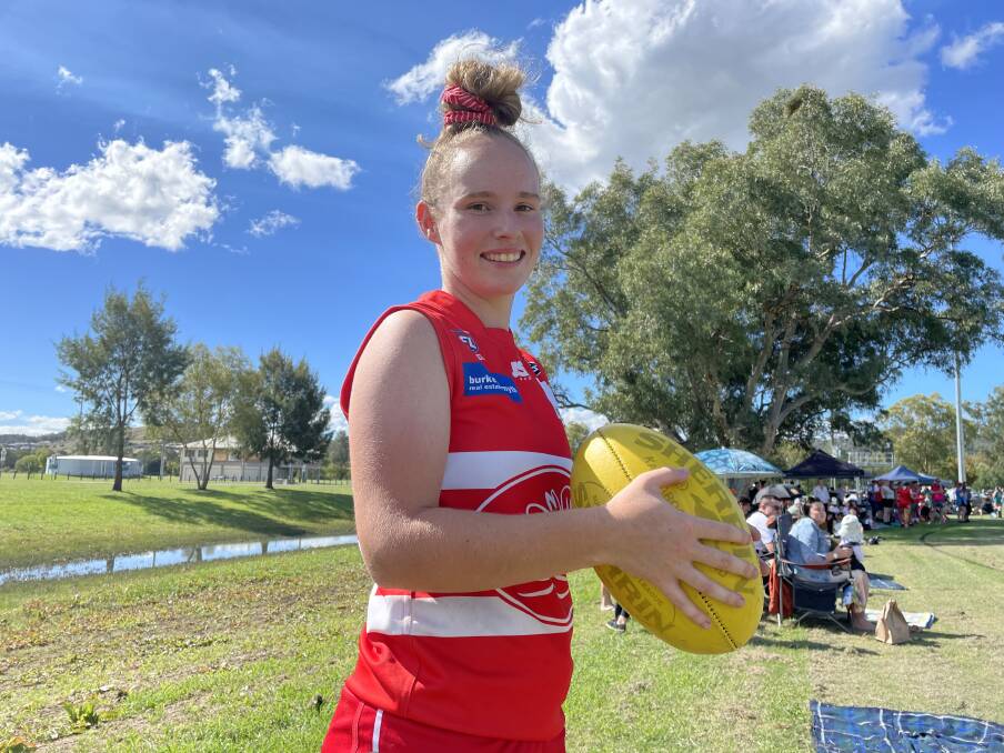'AN HONOUR': Sarah Pannowitz captained the Swans for the first time, against the Coffs Harbour Breakers at Riverside 5 on Saturday. Photo: Mark Bode