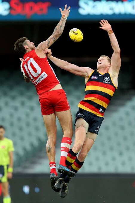 KEY ASSET: Sydney said Naismith was "instrumental in the Swans smashing the Crows in the centre clearances" in round one. Photo: Sydney Swans Media