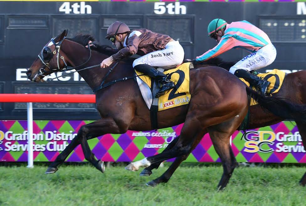 GUTSY: Supply And Demand produced a "brave" run to claim the $160,000 Grafton Cup on Thursday.