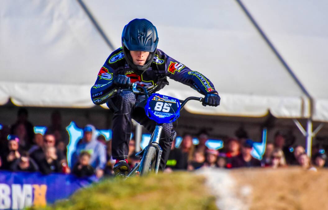 EYE ON THE PRIZE: Davis has made a successful jump to the junior-elite category. "It's a step up into the big leagues," he says. Photo: Get Snapt