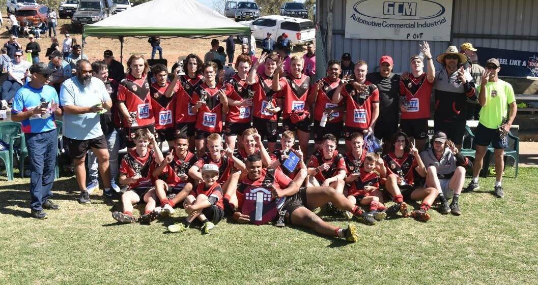 REWIND: The Bears celebrate their under-18 grand final triumph in 2019. The club will not field an under-18 side in 2021.