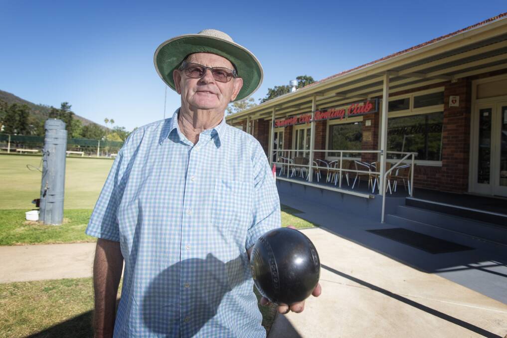 GRIM: Bowls boss Ian Bannister is concerned about the effect playing bans will have on clubs. Photo: Peter Hardin