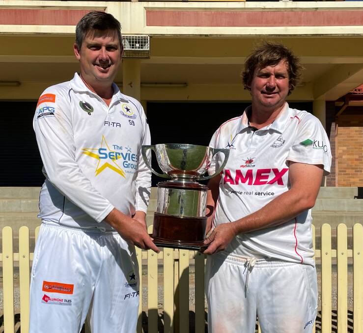 BATTLE-HARDENED: Old Boys captain Ben Middlebrook and North Tamworth captain Adam Greentree will resume an old rivalry in this weekend's grand final. Photo: Mark Bode