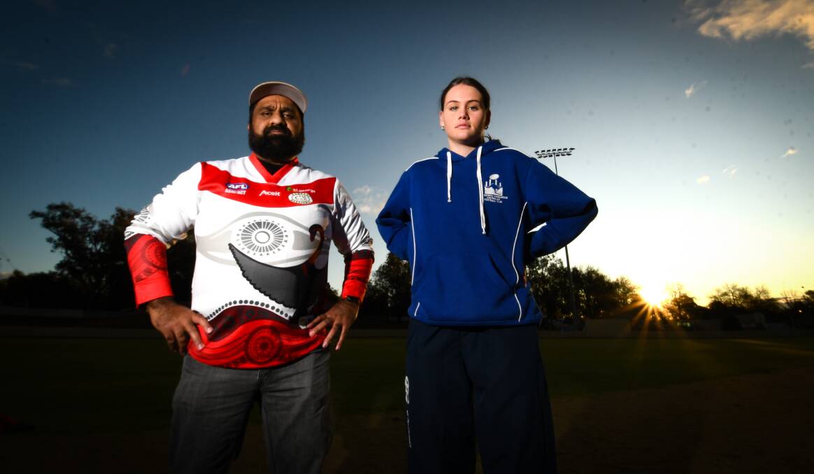 LOCAL DERBY: Jeff Talbot and Ruby Spark will be in action during AFL North West's NAIDOC round this weekend. Photo: Gareth Gardner