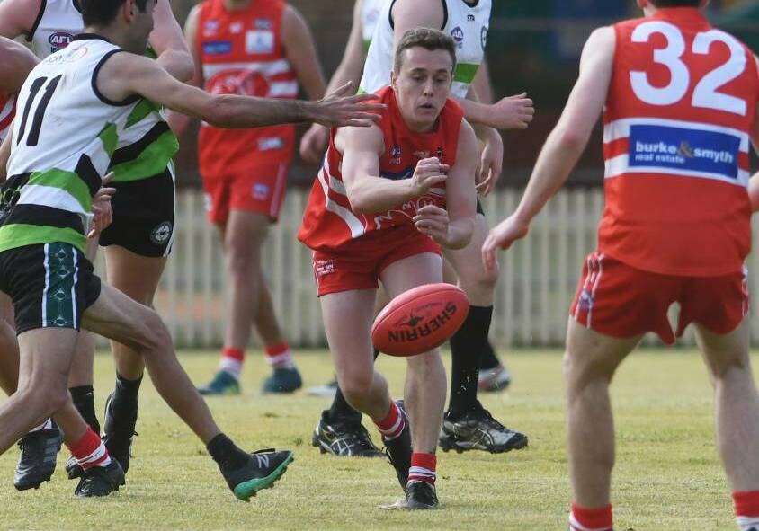 ADDED SPICE: Kaleb Crowhurst has taken to the airwaves and the footy field with relish since moving to Tamworth. Photo: Gareth Gardner