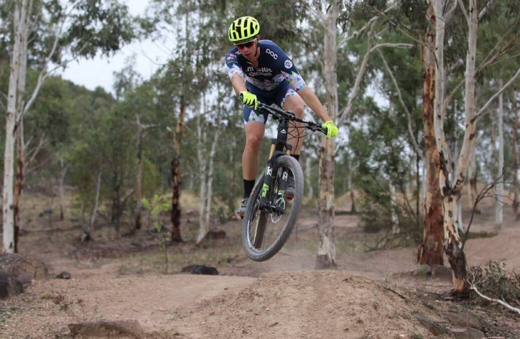 CRASH BANG: Tamworth mountain biker Nick Chisholm has finished 14th at the national enduro championships, after coming off the bike four times in wet conditions. Photo: Facebook 