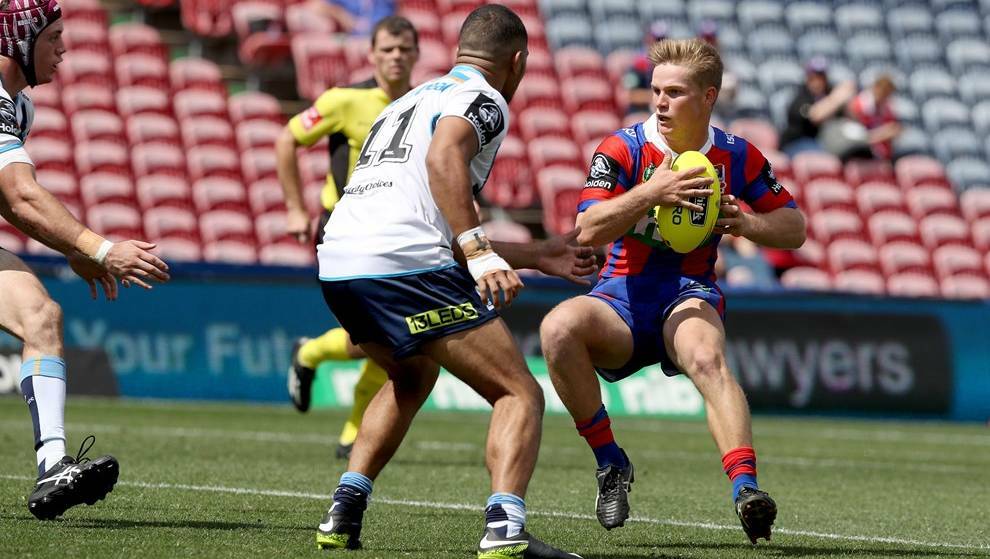 PATHWAY: Hayden Loughrey is a former Farrer student who was signed by the Knights. Photo: Newcastle Knights
