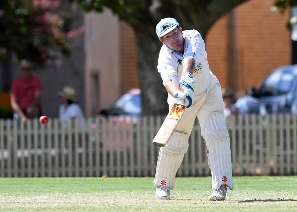 SWING FROM THE RAFTERS: Old Boys opener Simon Norvill has looked prettier. Photo: Gareth Gardner