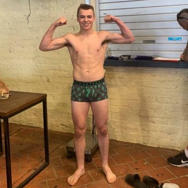 RIPPED: McCulloch shows off his new body pre-fight. Photo: Facebook