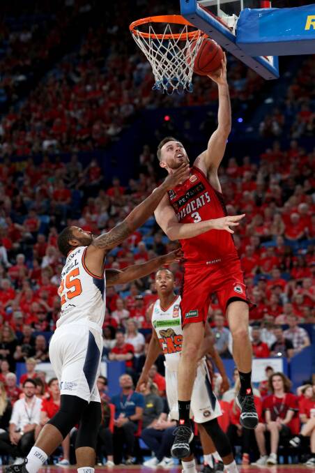 OUCH: Nick Kay in action during the Wildcats' shock home loss to Cairns. Photo: AAP Image/Richard Wainwright