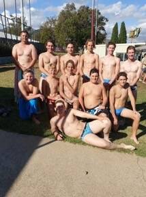 WINNING GRINS: Eco Energy's victorious open men's lineup. They beat Southgate 17-12 in the grand final. Photo: Supplied