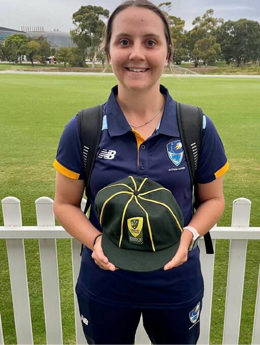 TEEN TALENT: Gunnedah cricketer Claire McGuirk has been named in the Australian under-19 merit side. Photo: Facebook