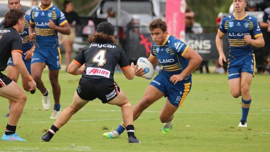 Parry in action for the Eels' SG Ball side this year. Photo: Facebook
