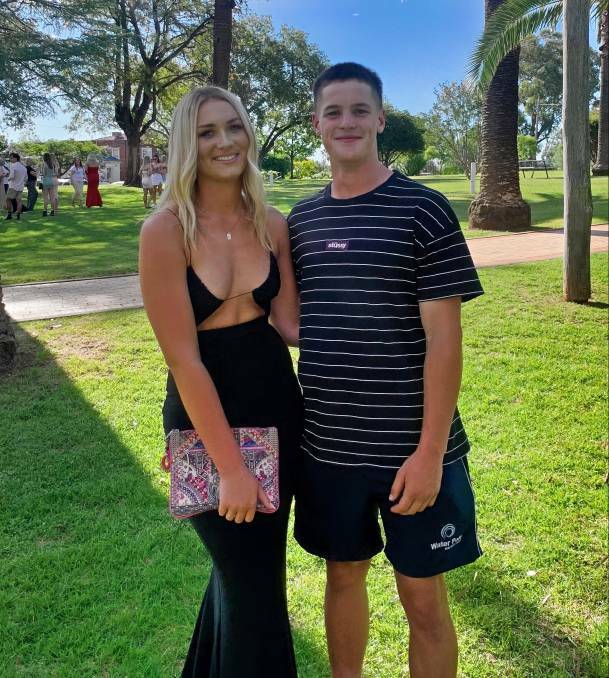 TERRIFIC TEENS: Gross and Bone have been together for almost two years. Photo: Supplied