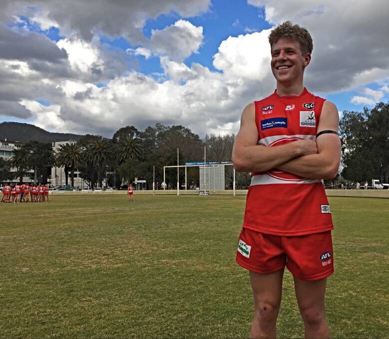 UNFINISHED BUSINESS: Betts is off to uni next year to study electrical engineering. Can he leave the Swans as a premiership winner? Photo: Mark Bode