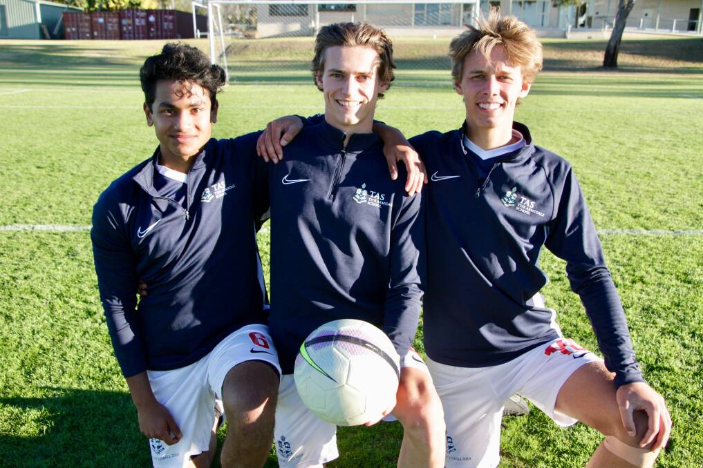 APPLAUSE, PLEASE: TAS players Mehdi Ahsan, Emerson Browning and Keanu Rhoades have been selected in the opens NCIS football team to play at Combined Independent Schools this month.