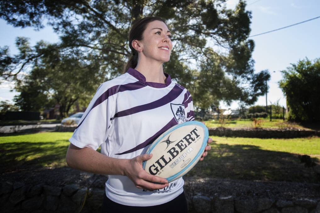 THE VETERAN: "I've been playing rugby longer than some of the [Tamworth] girls have been alive." Photo: Peter Hardin 120419PHD023