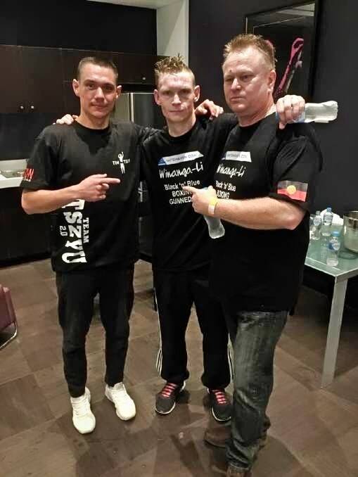 SON OF KOSTYA : Ryan and Syphers with Tim Tszyu after his unanimous points defeat of Ryan in Sydney in 2017. Photo: Warren S Photography