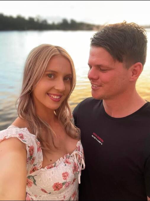 'VERY ADVENTUROUS': Tim Collins says Amia McDonald "brings a lot of fun" to his life. Photo: Facebook