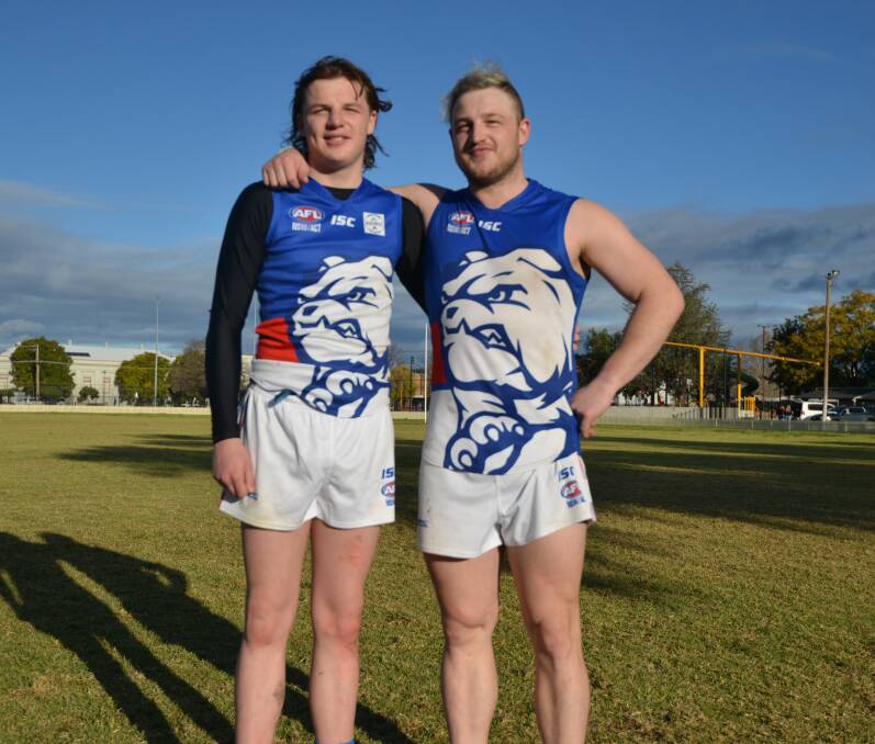 BROTHERS IN ARMS: Josh and Jaydon Stiles are newly arrived in Gunnedah and Bulldogs land. Photo: Mark Bode