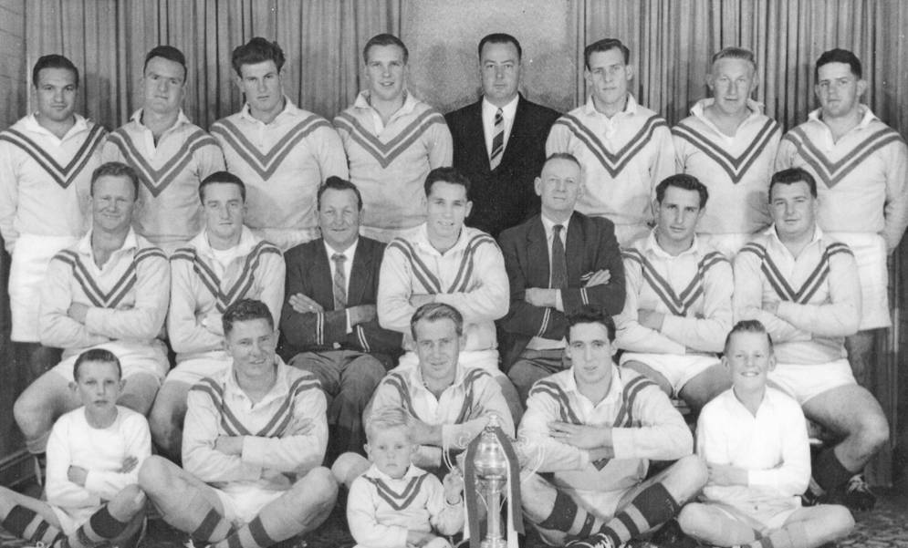GLORY DAYS: The Manilla Tigers side that captured the 1961 Group 4 first-division premiership. 