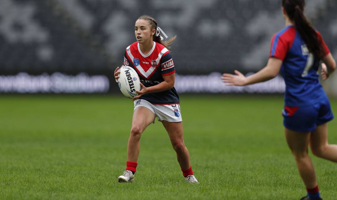 RED ALERT: Taylor in action during the Tarsha Gale Cup grand final. Photo: Bryden Sharp Photography
