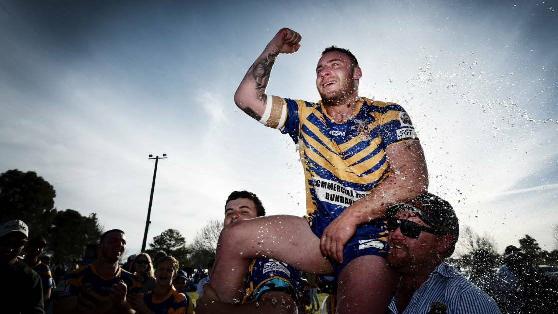 MAN WITH THE PLAN: Bears captain-coach Luke Deaves wants to repeat this grand final scene.