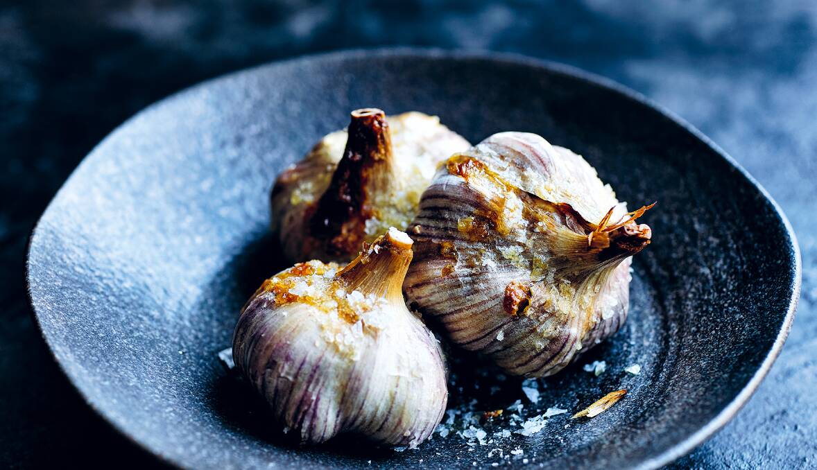 Roast garlic. Picture by Chris Court. Recipe and styling: Donna Hay