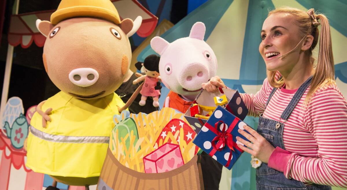Colour and drama: Kids and adults will love this theatrical production featuring children's favourite Peppa Pig.