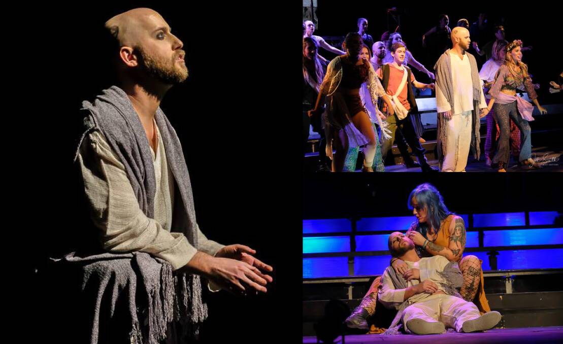 Classic story: Josh Hatton in the role of Jesus in Tamworth's production of Jesus Christ Superstar. Photo: Jill Smith, Sweet Shutters.