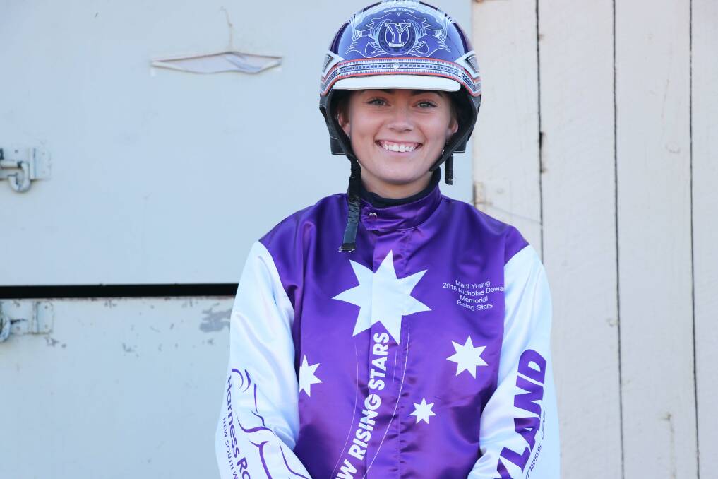 ONE TO WATCH: Madi Young has emerged as one of the sport's most promising drivers. Photo: Harness Racing NSW.