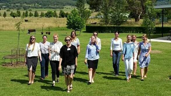 Some of the young rural women taking part in the Standout Showgirl workshop in Glen Innes last weekend. Photo: Polish Works | Facebook