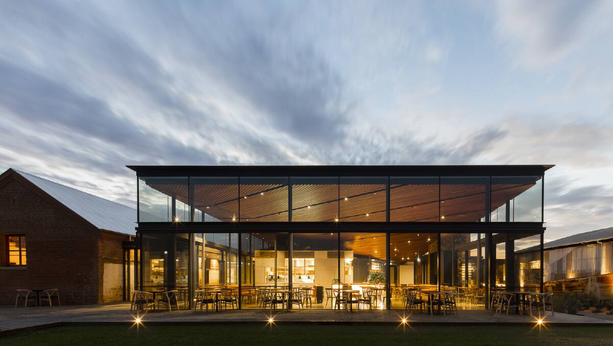 BIG WINNER: Goonoo Goonoo Station’s contemporary Glasshouse restaurant has been recognised for its architecture excellence. Photo: Brett Boardman  