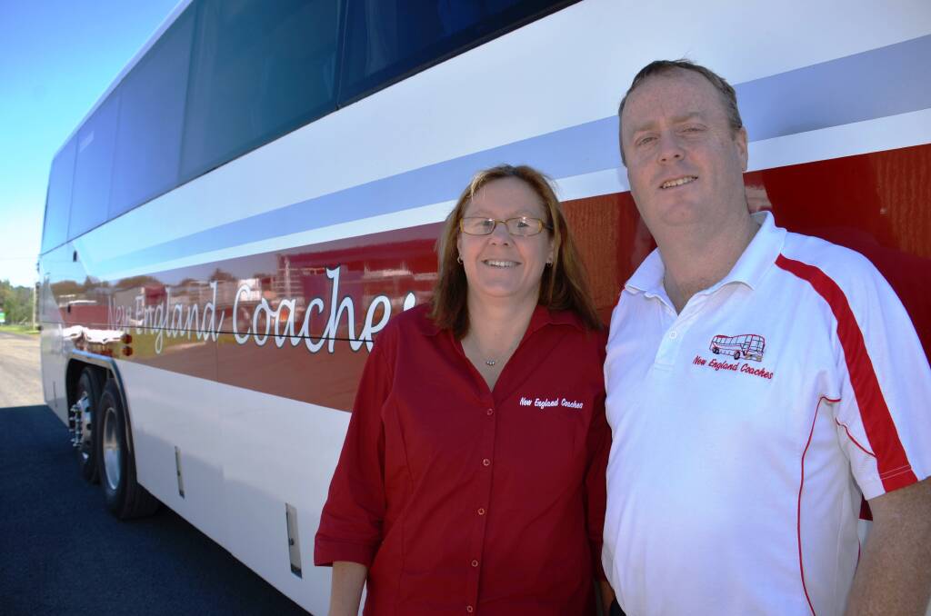 END OF THE LINE: Daniel Arandale and his partner Karen McAllister are disappointed they have had to end the Tamworth to Brisbane service but say they could not continue to sustain the loss to their small business. Photo Craig Thompson.
