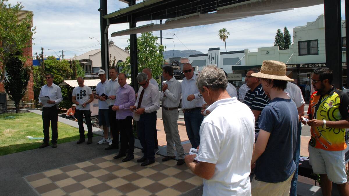 PLEDGE: Tenterfield men pledge to stand up, speak out and act to prevent men's violence against women.