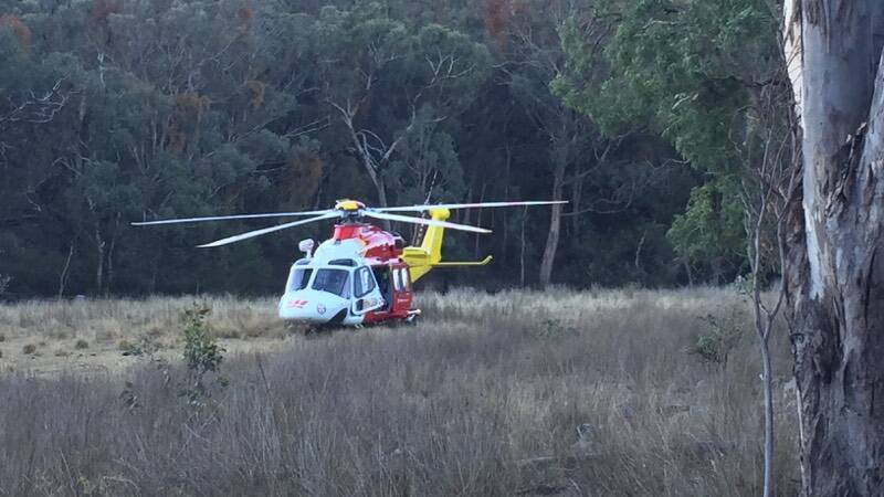 The rescue helicopter transferred the patient from Back Creek to Gold Coast University Hosptial in stable condition.