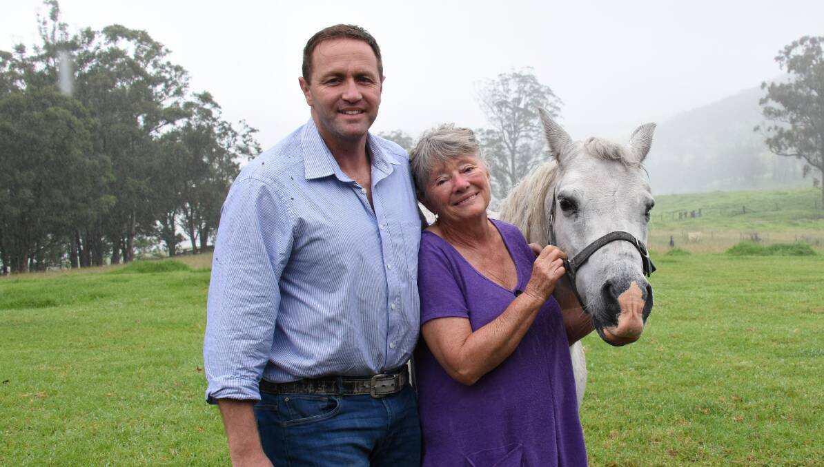 POSSIBLE CANDIDATE: Political hopeful Alex Rubin with his doting mum Pauline on her property east of Tenterfield.