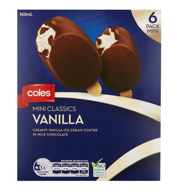 Coles recalls ice cream after metal fragments found