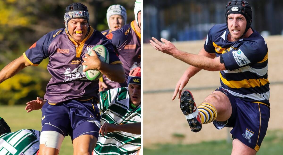 MILESTONES: John Roberts and Brodie Rigby will play their 100th game for the Blues on Saturday against Tamworth. Photos: Catherine Stephen