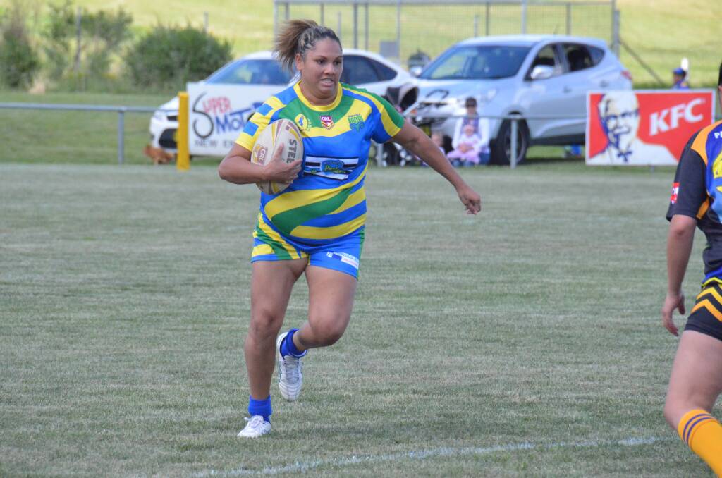 THRILLING CLIMAX: Armidale-Narwan's Amarlie Ahoy takes a hit up. Group 19's final round of women's nines will be played on Saturday.