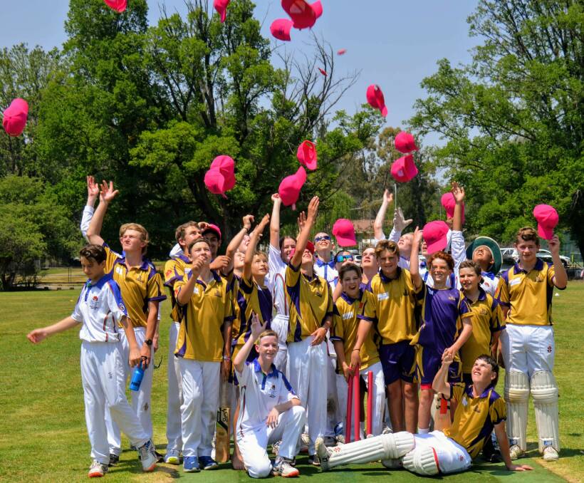 THINK PINK: Armidale's junior cricketers will don pink on March 28 to raise funds for the McGrath Foundation. 