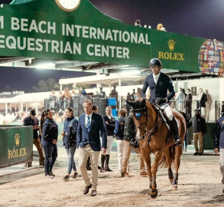 PODIUM: Rowan Willis and superstar mare Blue Movie, fondly known as Carrots, jumped clear to help Australia land third at the Nations Cup. Photo: Rowan Willis showjumper - Facebook. 