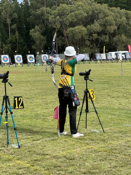 Ella-rose Carson shooting her way to a triple medal haul. Picture supplied. 