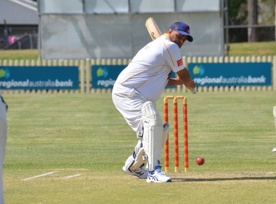 Clarrie Moran was dominant with the bat against Inverell on Sunday. 