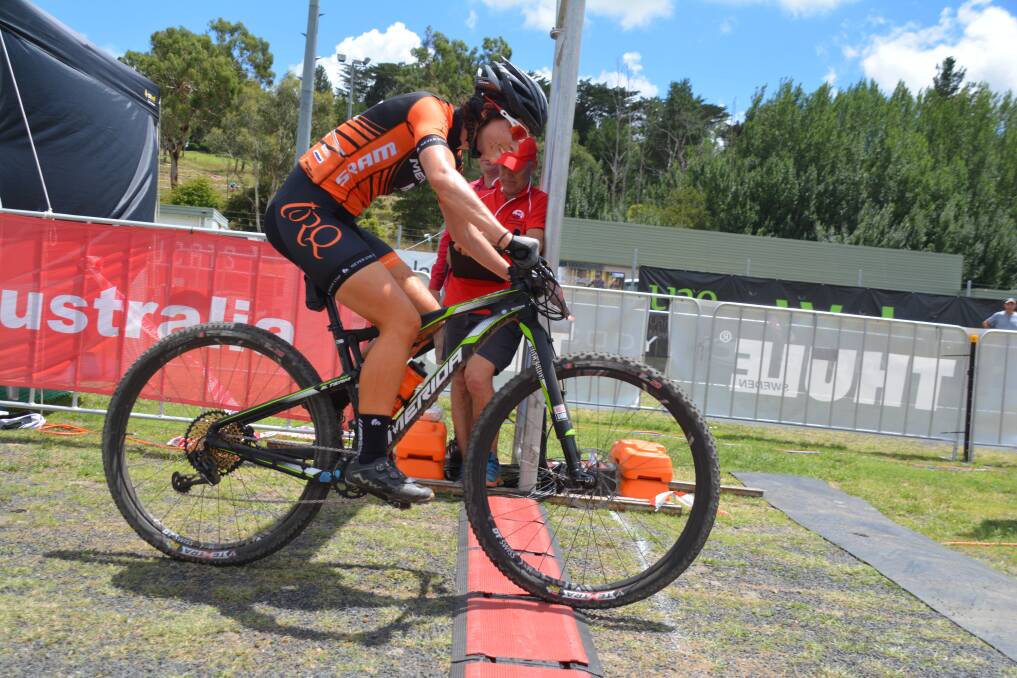 HONOURED: Holly Harris is up for a Cycling Australia award after a superb year on the mountain bike trails. 