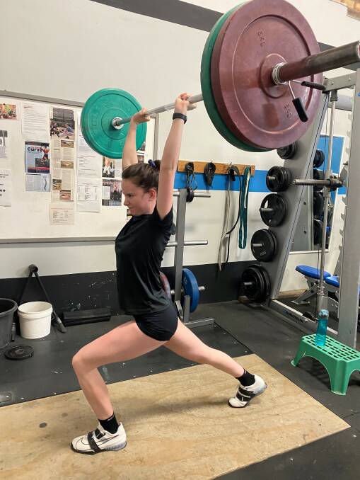 LOCKED AND LOADED: Armidale weightlifter Bronte Wood will be in Sydney this weekend competing at the NSW Weightlifting's 85th Anniversary Open. Photo: Supplied