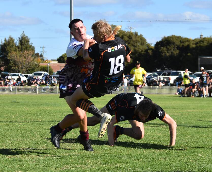 Kaleb Hope, in action for the Inverell Hawks, was selected to play for NSW Country.
