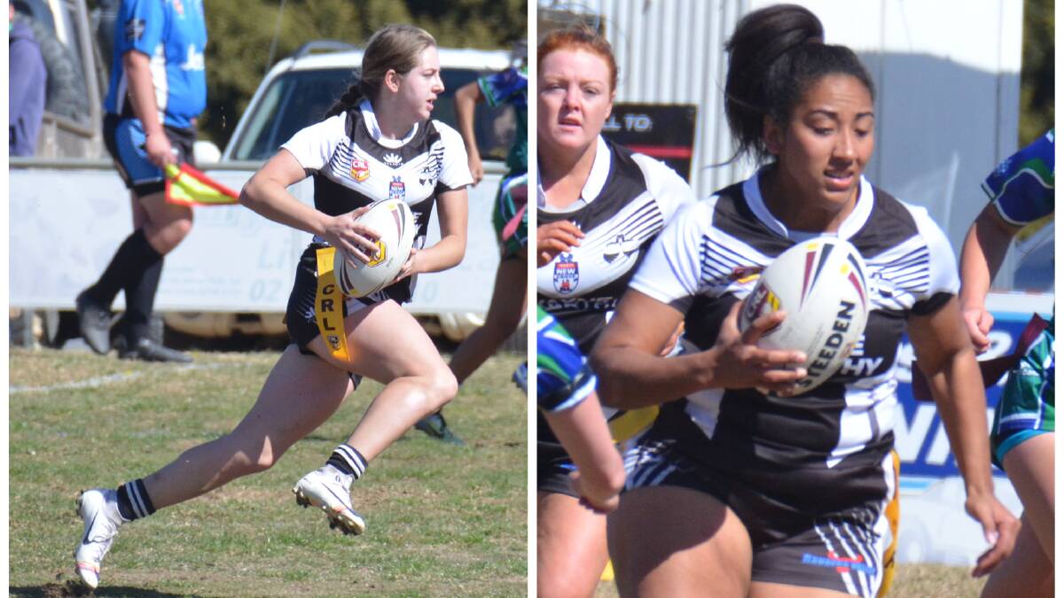 BACK AGAIN: Glen Innes duo Sarah Byrne and Amelia Tunamena were standouts in the trial for the Greater Northern Tigers women's team. 