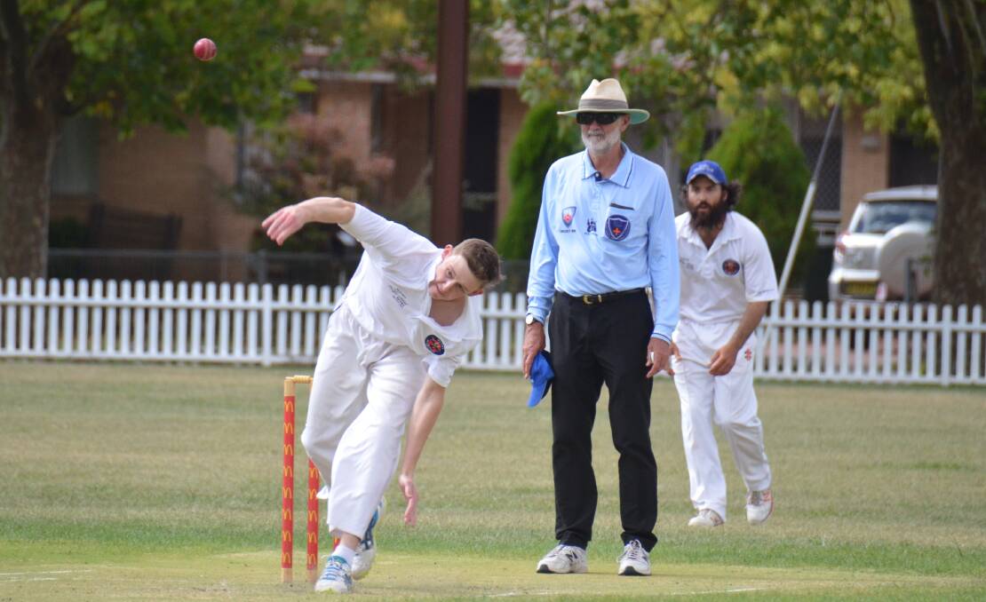 ON POINT: Jake Ellis finished with figures of 10-86 in Guyra's two day match against City. His side took an outright win - their first of the season. 